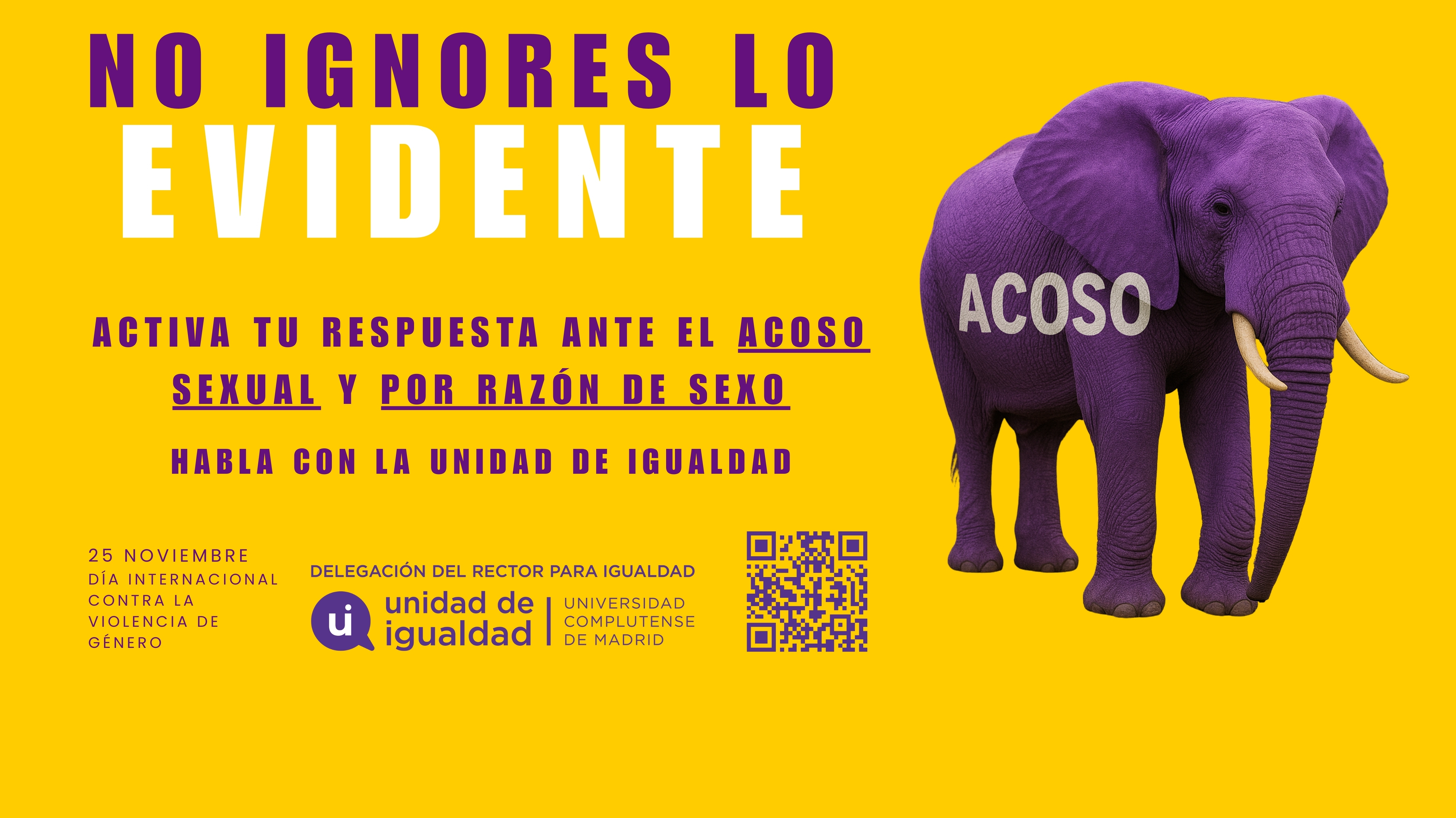 NO IGNORES LO EVIDENTE | 25N Día Internacional Contra la Violencia de Género 